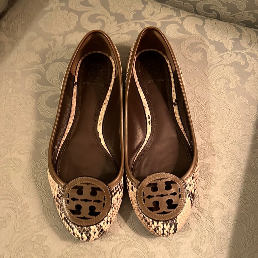 Tory Burch snakeskin flats